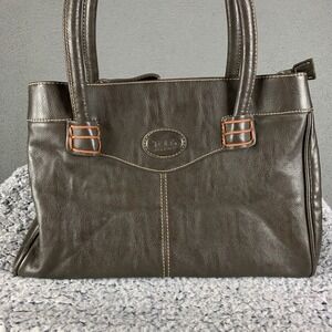 Tods D-Bag Tote Bag Women Medium Brown Leather Vintage Satchel Made in Italy